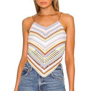 Revolve Fauxchet Colorful Cami, Size Small